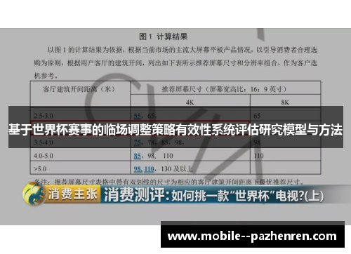 基于世界杯赛事的临场调整策略有效性系统评估研究模型与方法 基于世界杯赛事的临场调整策略有效性系统评估研究模型与方法